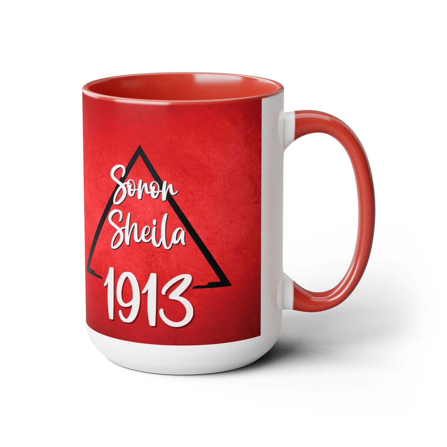 Delta Sigma Theta Sorority PERSONALIZED 15oz Coffee Mug Cup | DST Sorority Custom Gift | Founders' Valentine's Day