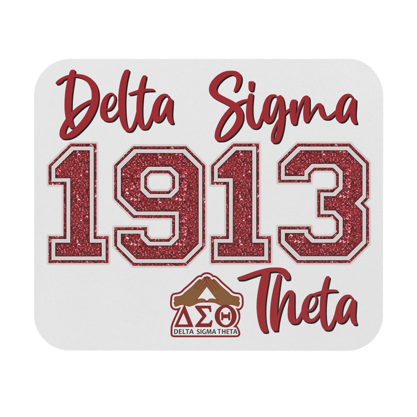 Delta Sigma Theta Sorority Mouse Pad | DST 1913 | Soror Sisterhood Gift | Christmas Founders' Day | Big Little Reveal Gift