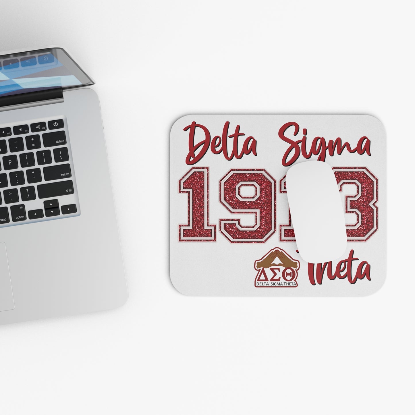 Delta Sigma Theta Sorority Mouse Pad | DST 1913 | Soror Sisterhood Gift | Christmas Founders' Day | Big Little Reveal Gift