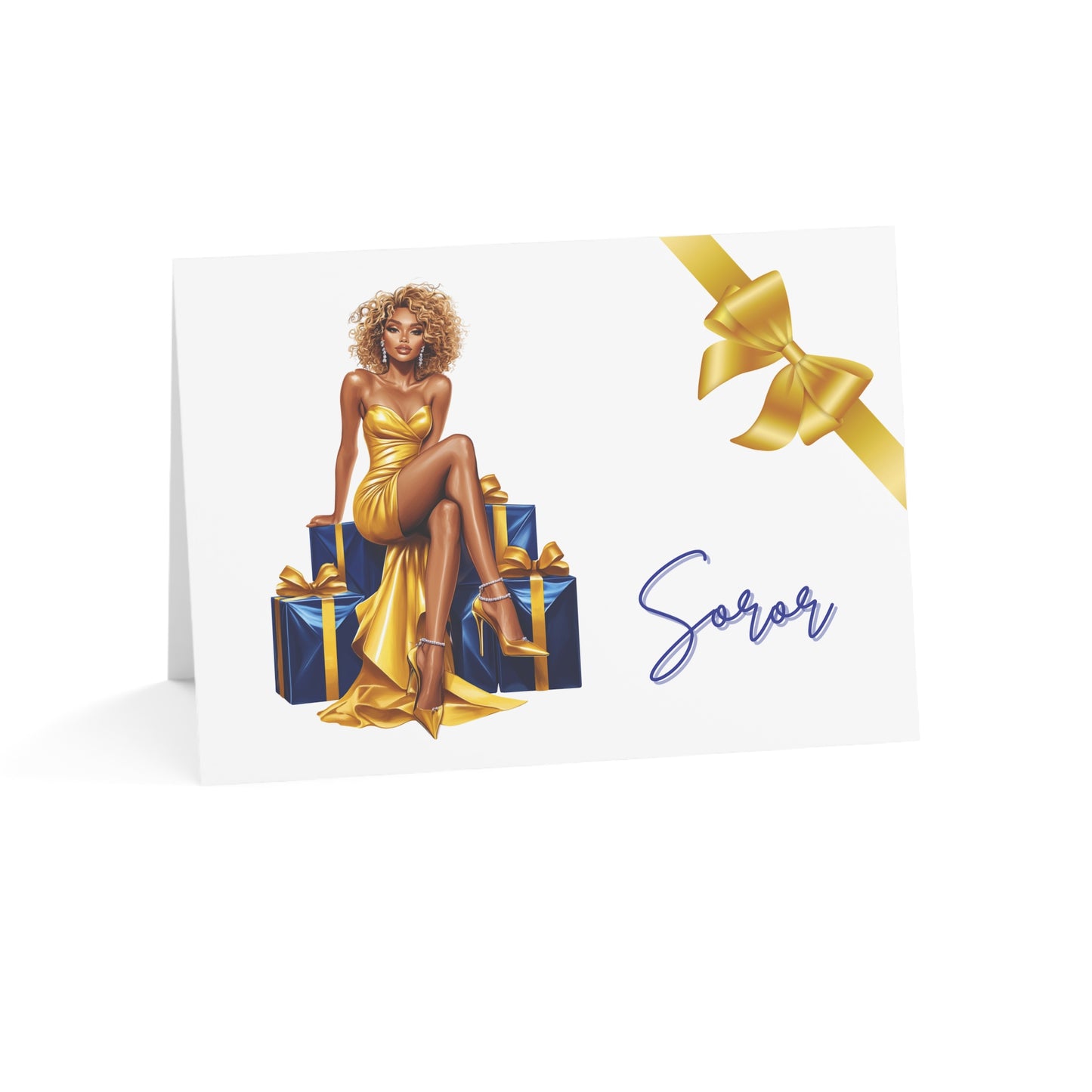Sigma Gamma Rho Sorority Folded 5 x 7 Greeting Cards w/ envelopes (10, 30, 50) SGRho Christmas Holiday Cards | Sigmaversary Invitations