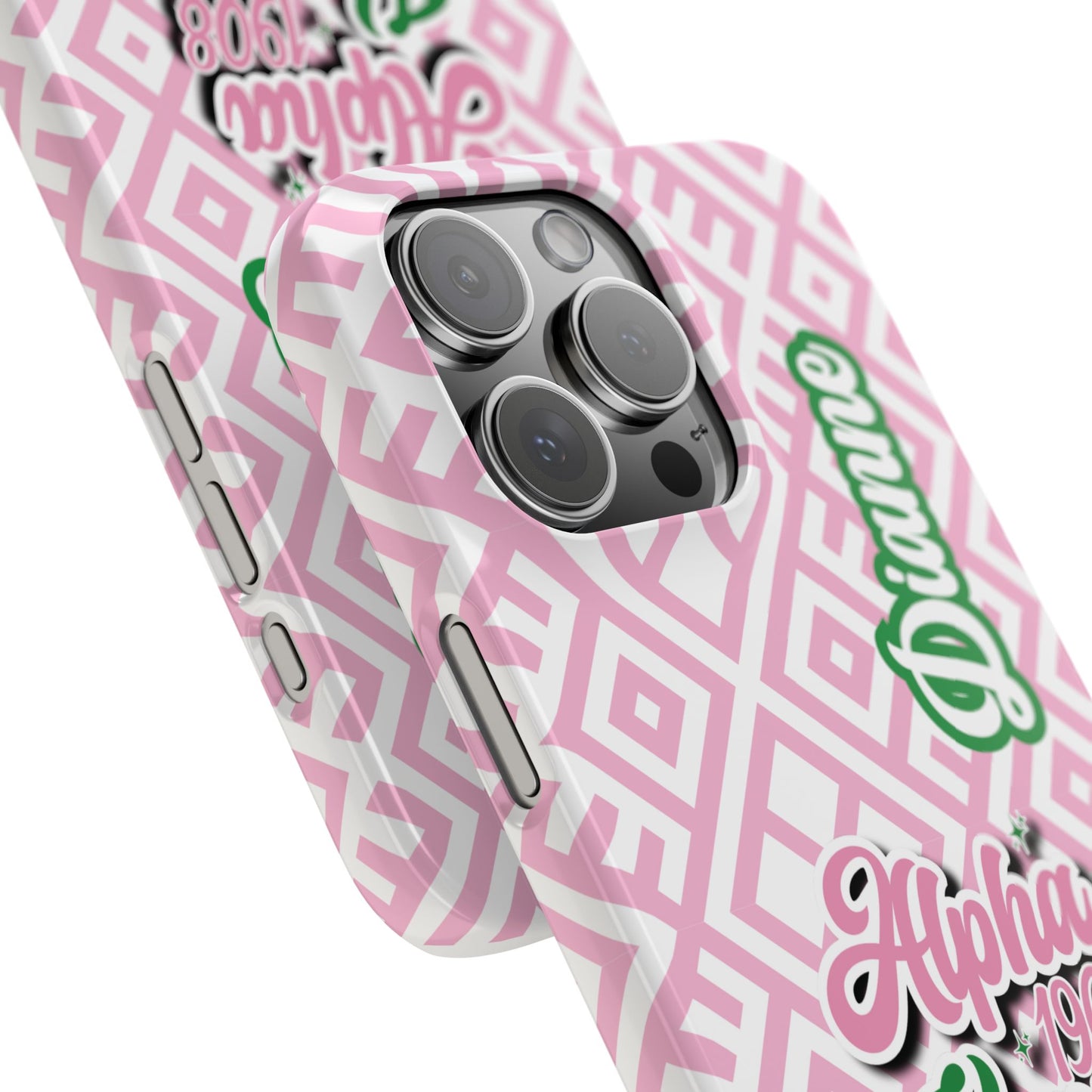 AKA Sorority Inspired PERSONALIZED Phone Case (iPhone 16 Plus-Galaxy 23Ult) | Alpha Kappa Alpha Customized Gift | Sorority Gift Idea | Big Little Custom Gift