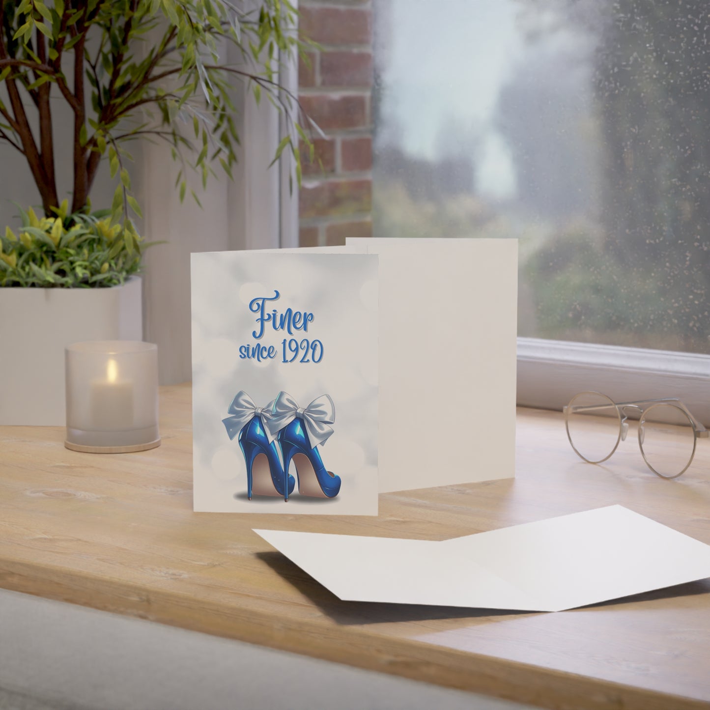 Zeta Phi Beta Sorority 5 x 7 Greeting Cards (10, 30, 50pc w/envelopes) | ZPhiB Finer High Heels 1920 | Soror Invitations | Founders' Day