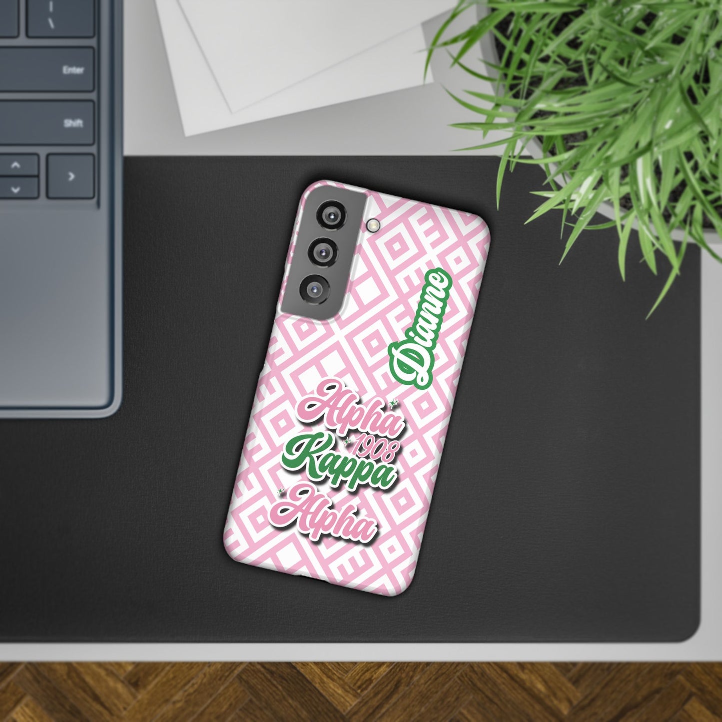 AKA Sorority Inspired PERSONALIZED Phone Case (iPhone 16 Plus-Galaxy 23Ult) | Alpha Kappa Alpha Customized Gift | Sorority Gift Idea | Big Little Custom Gift