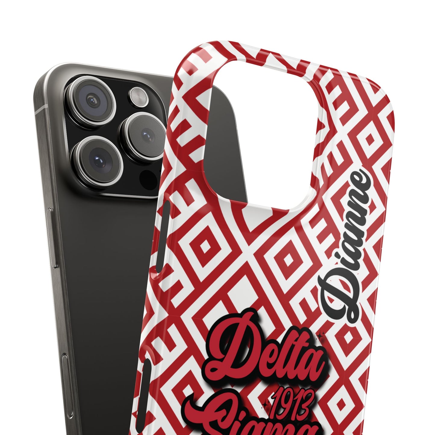 Delta Sigma Theta Sorority Phone Case PERSONALIZED (iPhone 16 Plus-Galaxy 23Ult)| DST Custom Phone Case | Delta Soror Christmas Gift | Probate Crossing Gift 1913