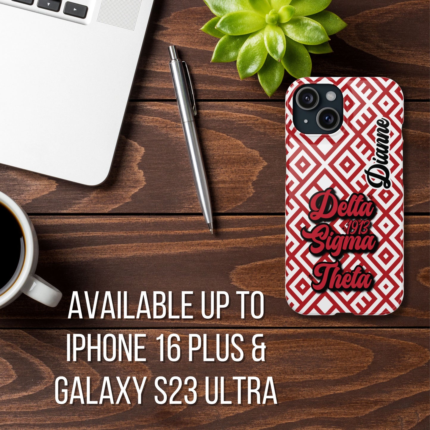 Delta Sigma Theta Sorority Phone Case PERSONALIZED (iPhone 16 Plus-Galaxy 23Ult)| DST Custom Phone Case | Delta Soror Christmas Gift | Probate Crossing Gift 1913