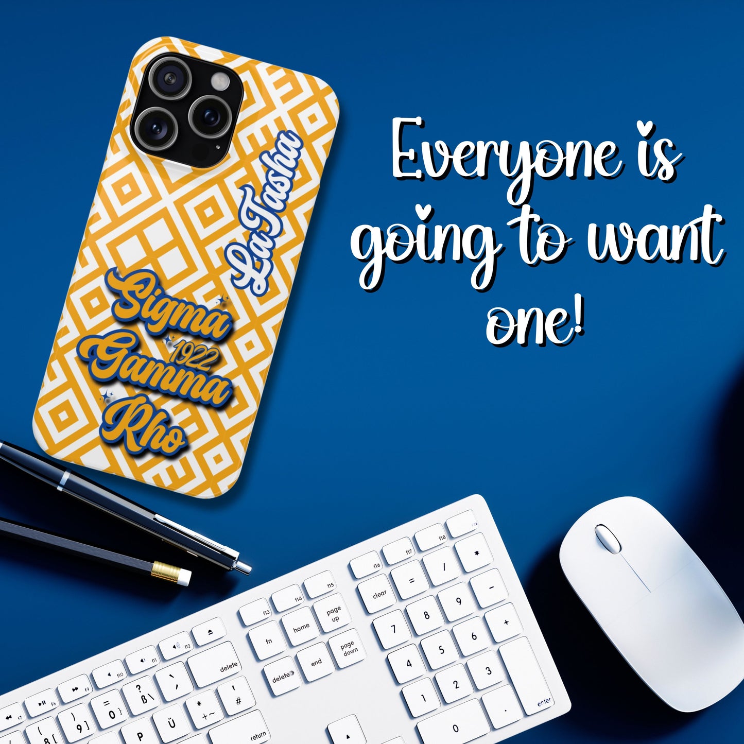 Sigma Gamma Rho Sorority PERSONALIZED Phone Case (iPhone 16 Plus-Galaxy 23Ult) | SGRho Customized Soror Gift | Big Little Reveal Gift |Founders' Day
