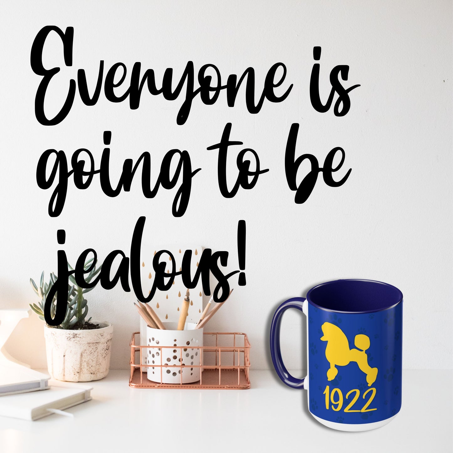 Sigma Gamma Rho Sorority PERSONALIZED 15oz Coffee Mug Cup | Sgrho Soror Sisterhood | 1922 Poodle Rhoyalty| Divine 9