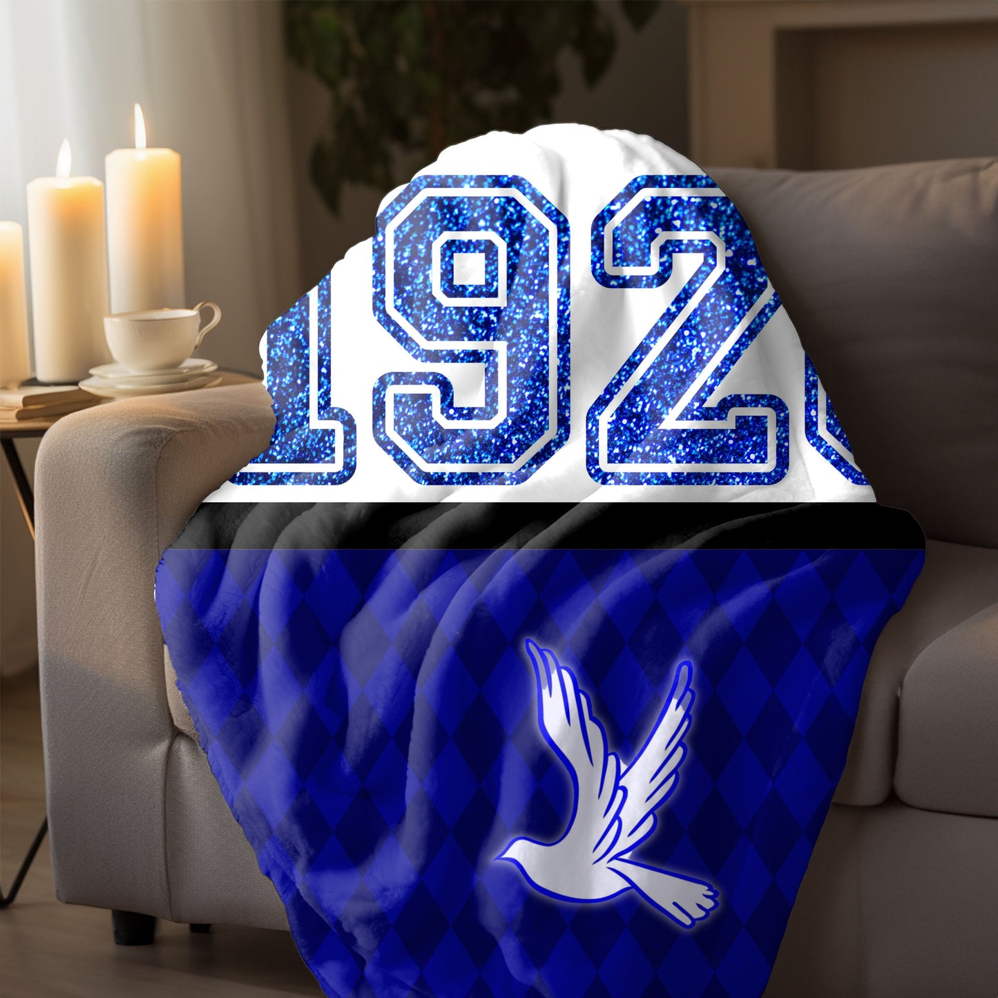 Zeta Phi Beta Sorority-Inspired Plush Throw Blanket 50x60in | ZPB 1920 Dove Dorm Decor | Zeta Graduation Mothers Day Gift