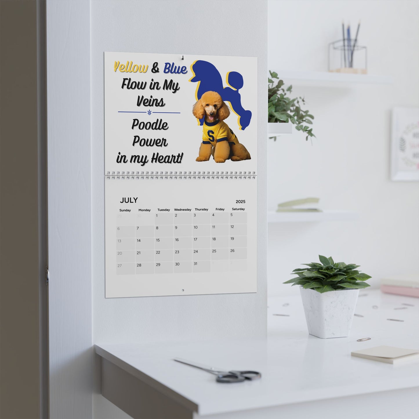 2025 Sigma Gamma Rho Sorority Inspired Hanging Wall Calendar | Jan-Dec 2025 | Divine 9