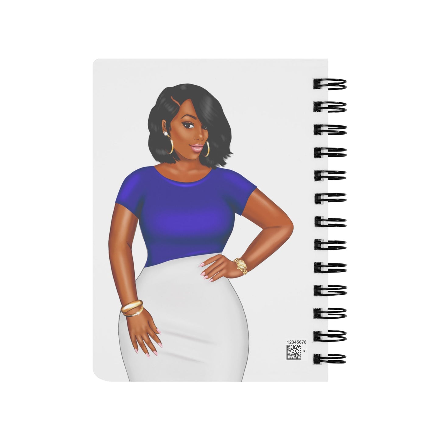 Zeta Phi Beta Sorority Inspired Spiral Notebook 5in x 7in | A Finer Woman