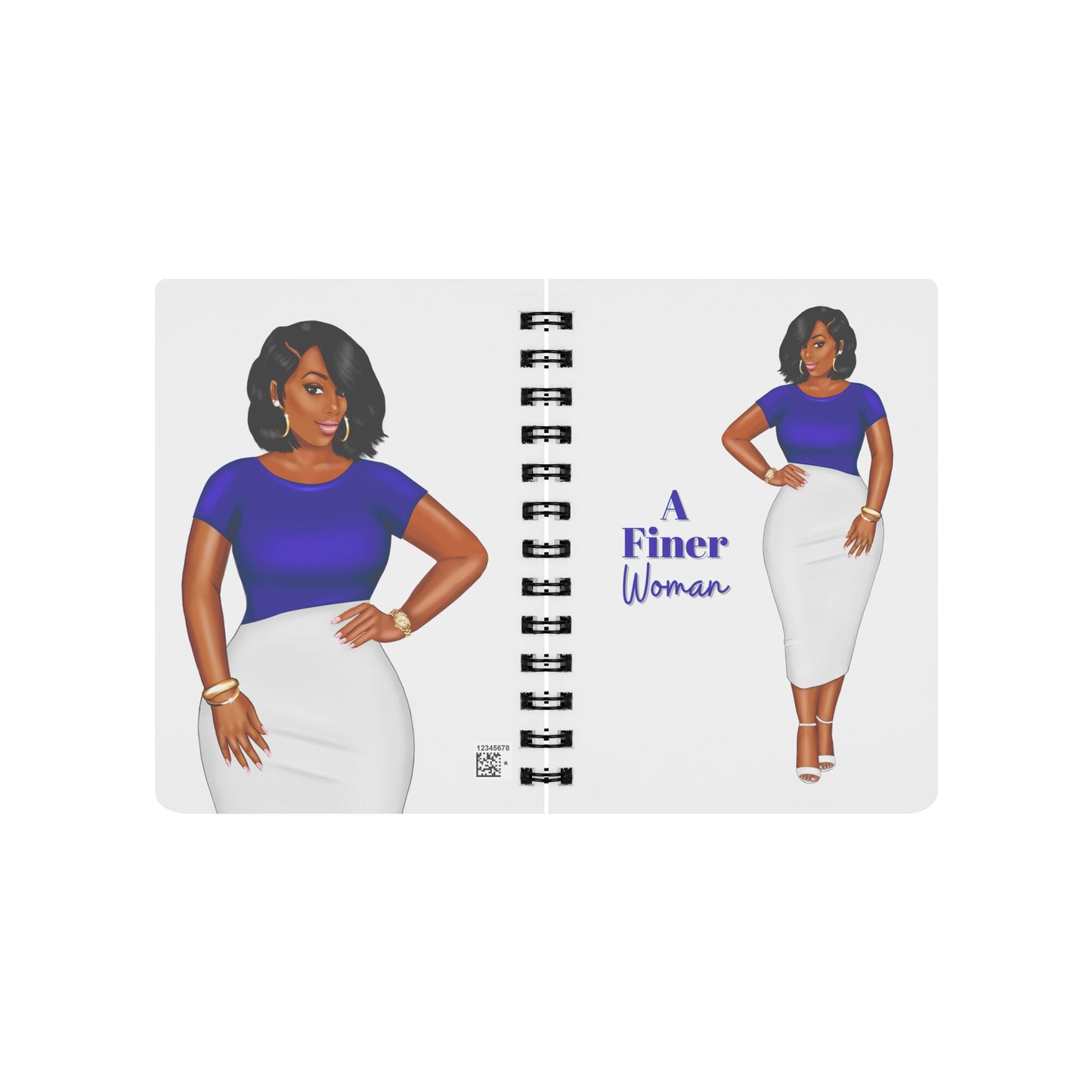 Zeta Phi Beta Sorority Inspired Spiral Notebook 5in x 7in | A Finer Woman