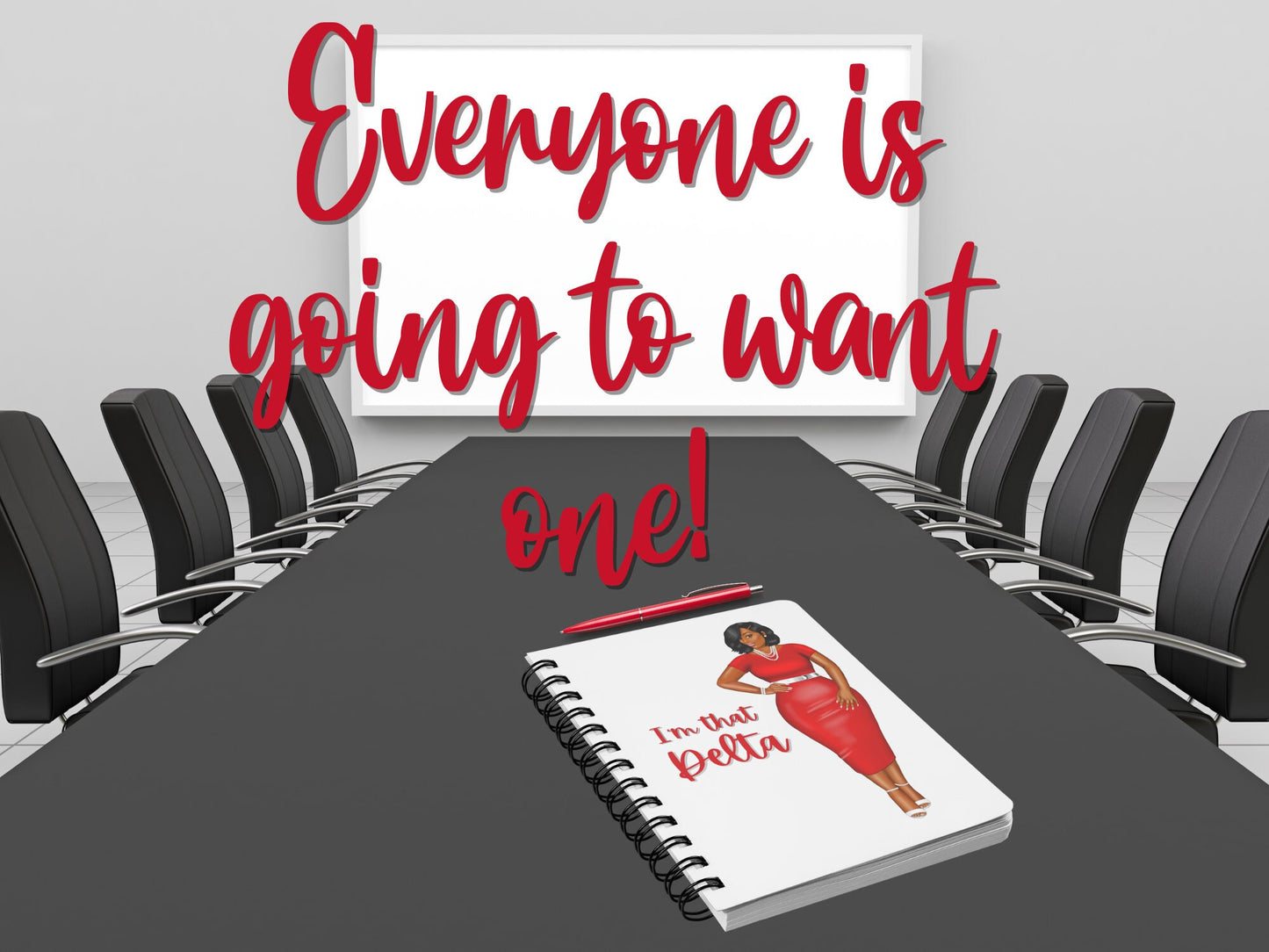 Delta Sigma Theta Sorority Inspired Spiral Notebook 5in x 7in | Sorority Sister Gifts | Personalized Sorority Gift | Custom Notepad Journal
