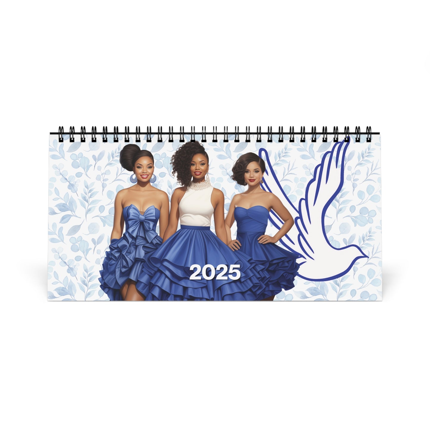 2025 Zeta Phi Beta Sorority 10 x 5 Desk Calendar | ZPhiB Soror Sisterhood Gift | Zeta Christmas Founders' Day Office Gift | Big Little Gift