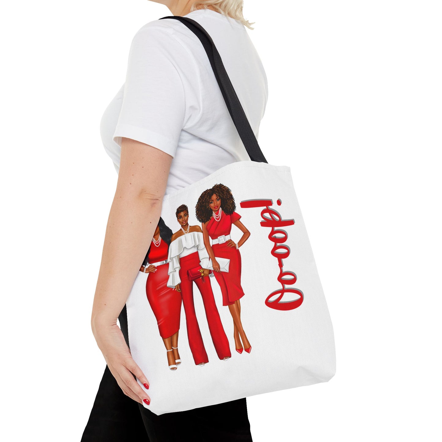 Delta Sigma Theta Sorority-Inspired Tote Bag (3 sizes) - Oooop! Catch All Bag - Sorority Sisterood Gift