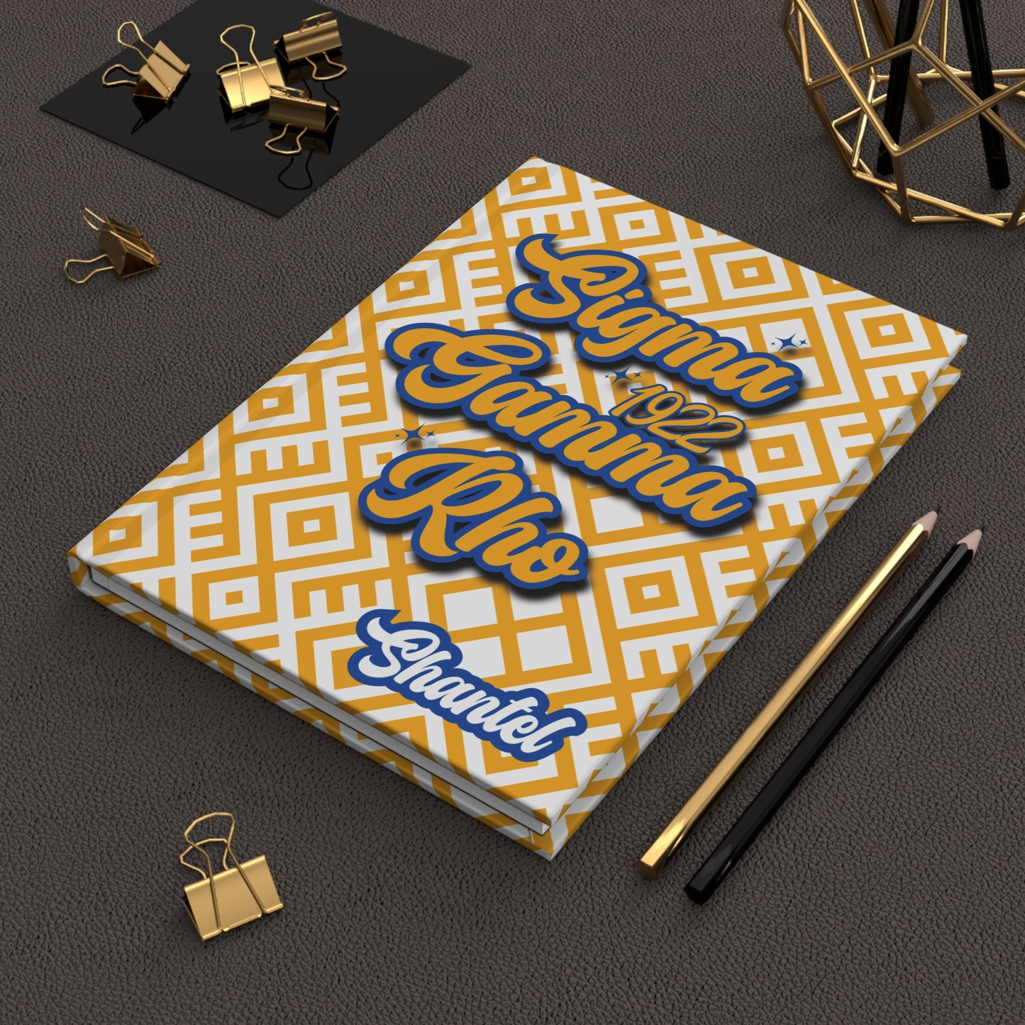 Sigma Gamma Rho Sorority-Inspired PERSONALIZED Hardcover Journal - 5.75" x 8" - 150 Lined Pages | Sgrho Sisterhood Gift