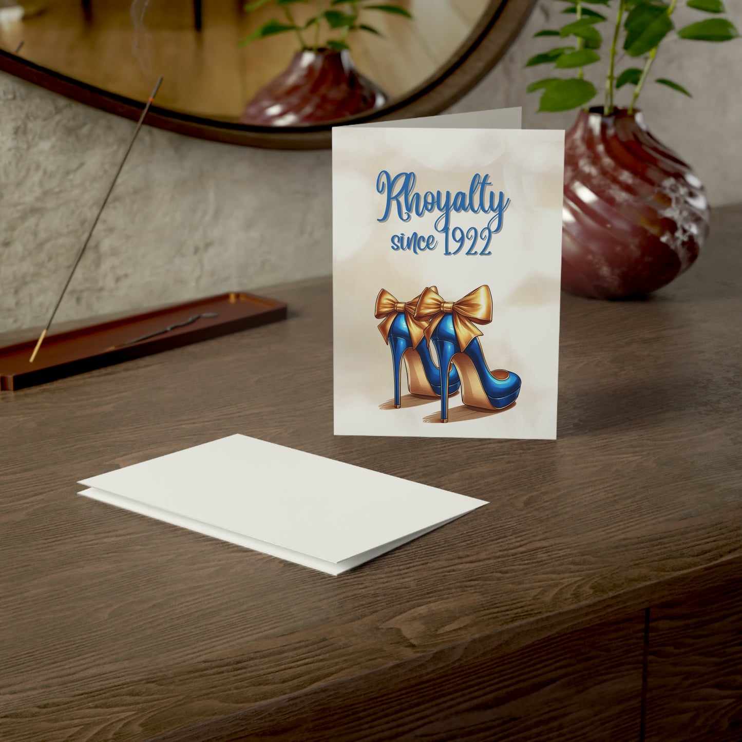 Sigma Gamma Rho Sorority 5 x 7 Folded Greeting Cards (10, 30, 50pc w/envelopes) | Rhoyalty High Heels 1922 | SGRho Invitations | Divine 9