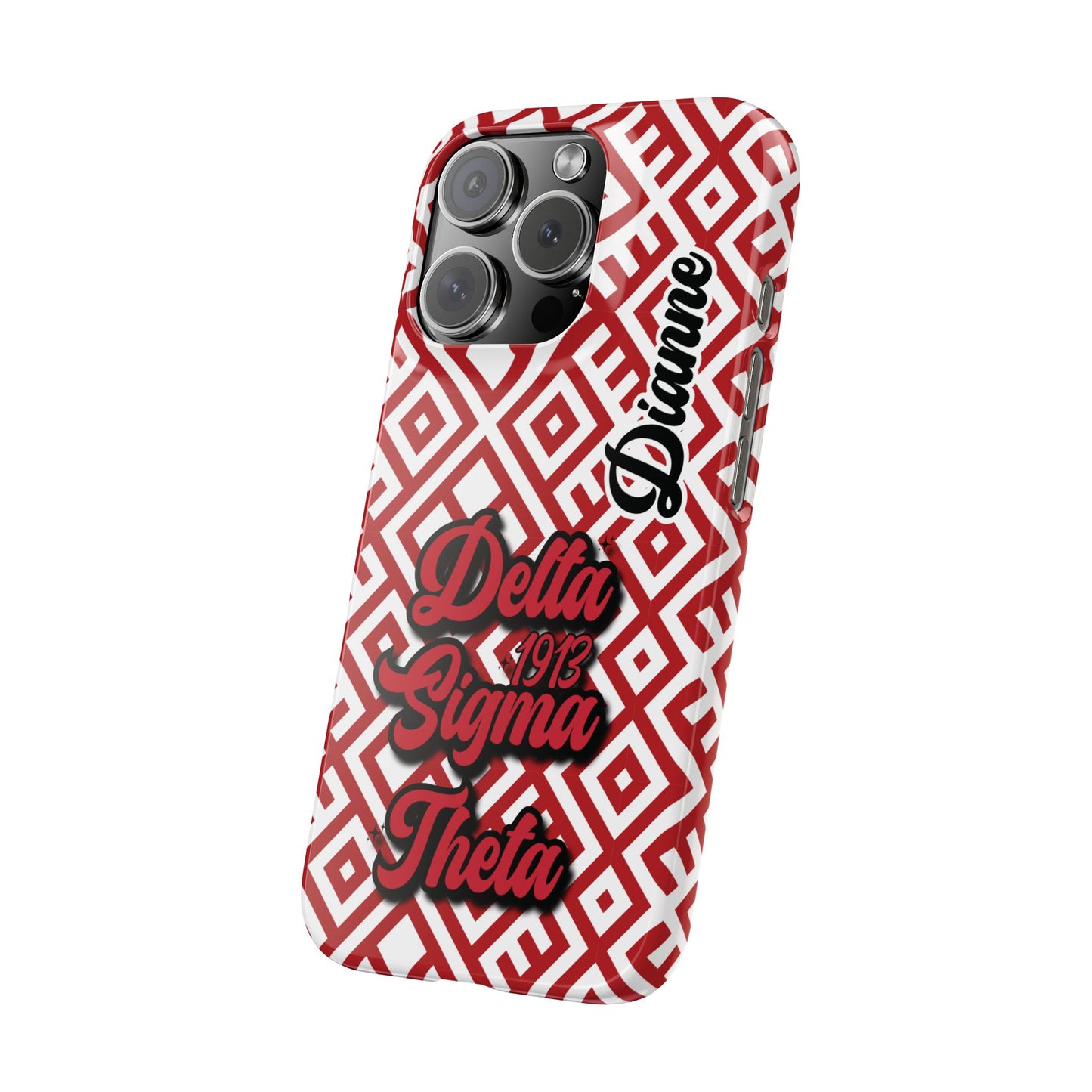 Delta Sigma Theta Sorority Phone Case PERSONALIZED (iPhone 16 Plus-Galaxy 23Ult)| DST Custom Phone Case | Delta Soror Christmas Gift | Probate Crossing Gift 1913