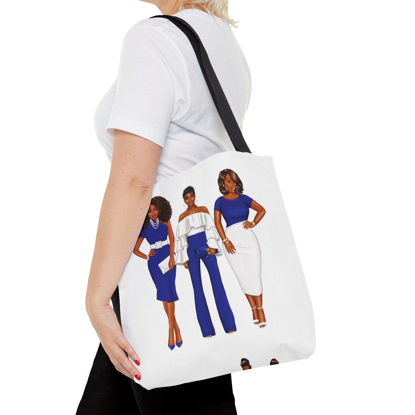 Zeta Phi Beta Sorority-Inspired Tote Bag (3 sizes) - ZPB Catch All Bag - Zeta Sisterhood Gift