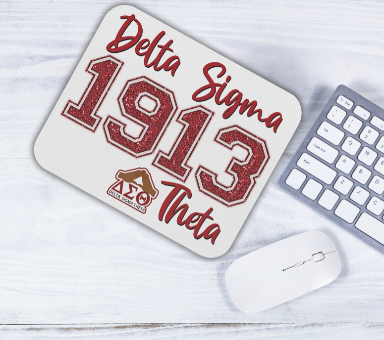 Delta Sigma Theta Sorority Mouse Pad  | DST 1913 | Soror Sisterhood Gift | Christmas Founders' Day | Big Little Reveal Gift