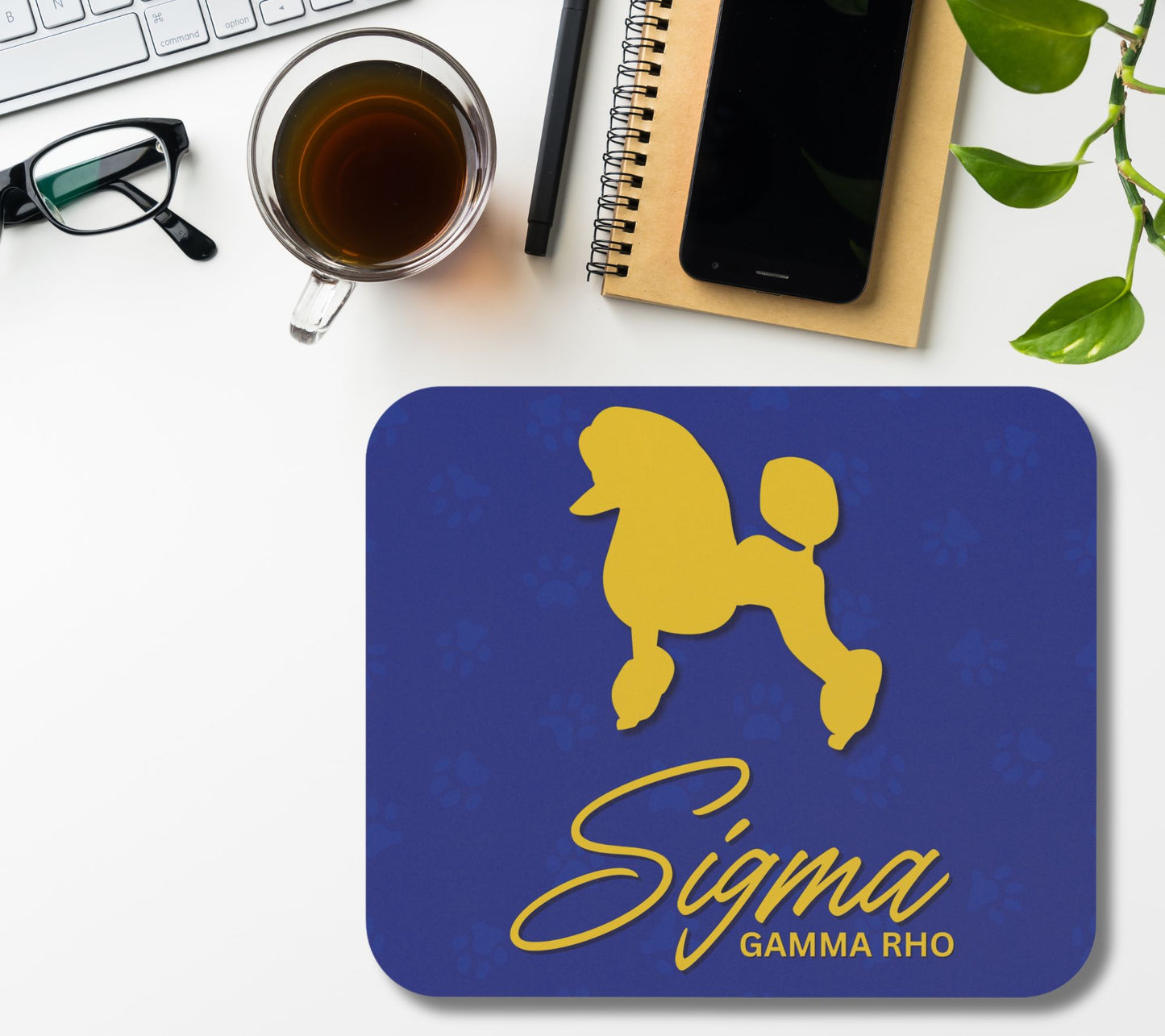Sigma Gamma Rho Sorority-Inspired Mouse Pad | SGRho Poodle 1922 | Sorority Sisterhood Gift | Rho Founders' Day | Probate Szn