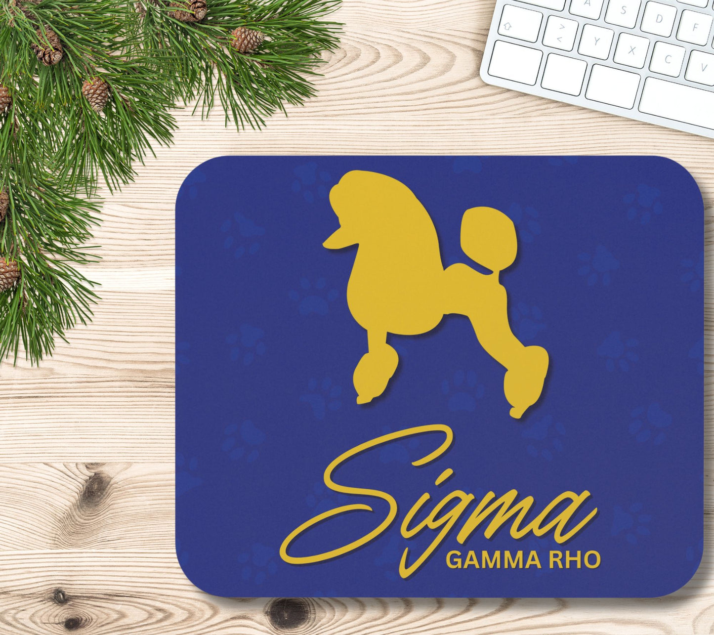 Sigma Gamma Rho Sorority-Inspired Mouse Pad | SGRho Poodle 1922 | Sorority Sisterhood Gift | Rho Founders' Day | Probate Szn
