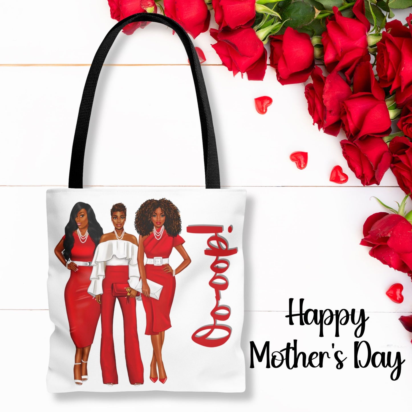 Delta Sigma Theta Sorority-Inspired Tote Bag (3 sizes) - Oooop! Catch All Bag - Sorority Sisterood Gift