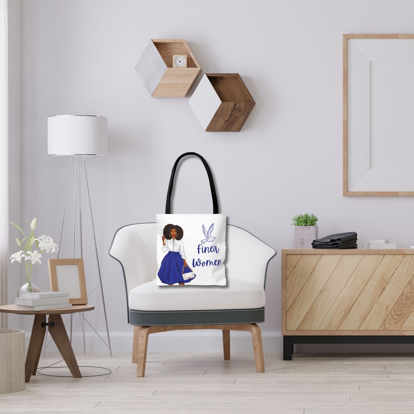 Zeta Phi Beta Sorority-Inspired Tote Bag (3 sizes) - ZPB Catch All Bag - Zeta Sisterhood Gift