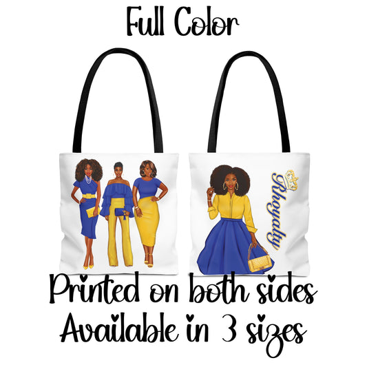 Sigma Gamma Rho Sorority-Inspired Tote Bag (3 sizes) - Sgrho Catch All Bag - Rhoyalty Sisterhood Gift