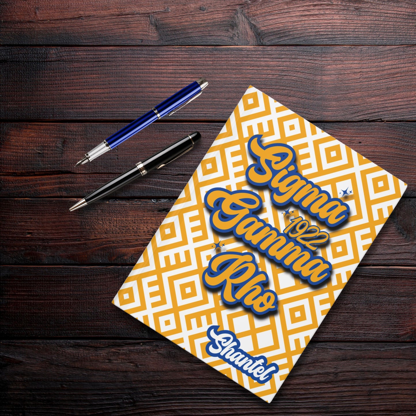 Sigma Gamma Rho Sorority-Inspired PERSONALIZED Hardcover Journal - 5.75" x 8" - 150 Lined Pages | Sgrho Sisterhood Gift
