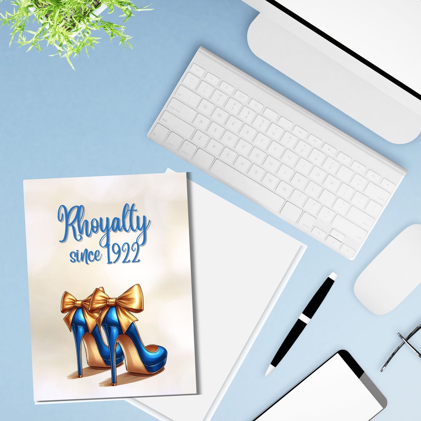 Sigma Gamma Rho Sorority 5 x 7 Folded Greeting Cards (10, 30, 50pc w/envelopes) | Rhoyalty High Heels 1922 | SGRho Invitations | Divine 9