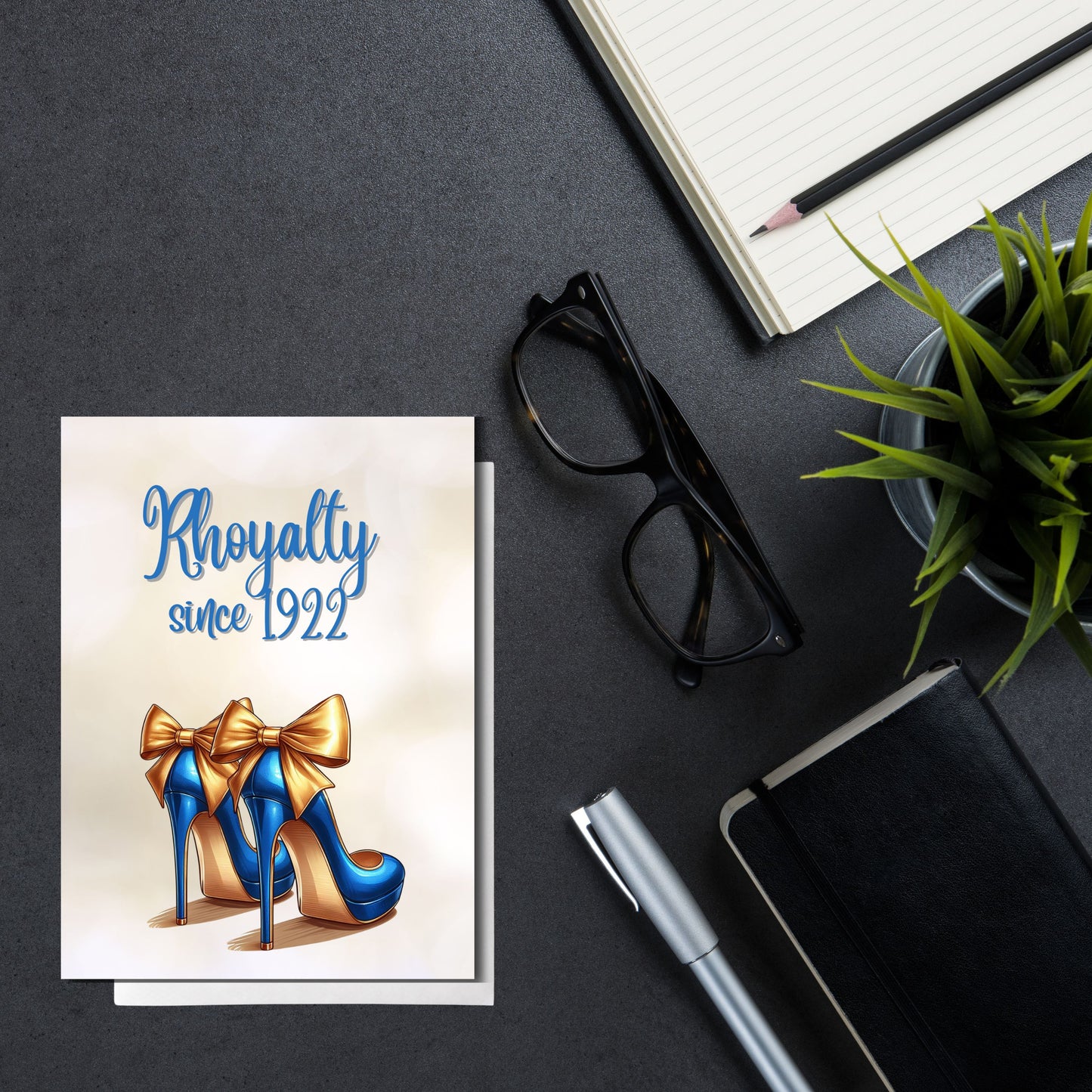 Sigma Gamma Rho Sorority 5 x 7 Folded Greeting Cards (10, 30, 50pc w/envelopes) | Rhoyalty High Heels 1922 | SGRho Invitations | Divine 9
