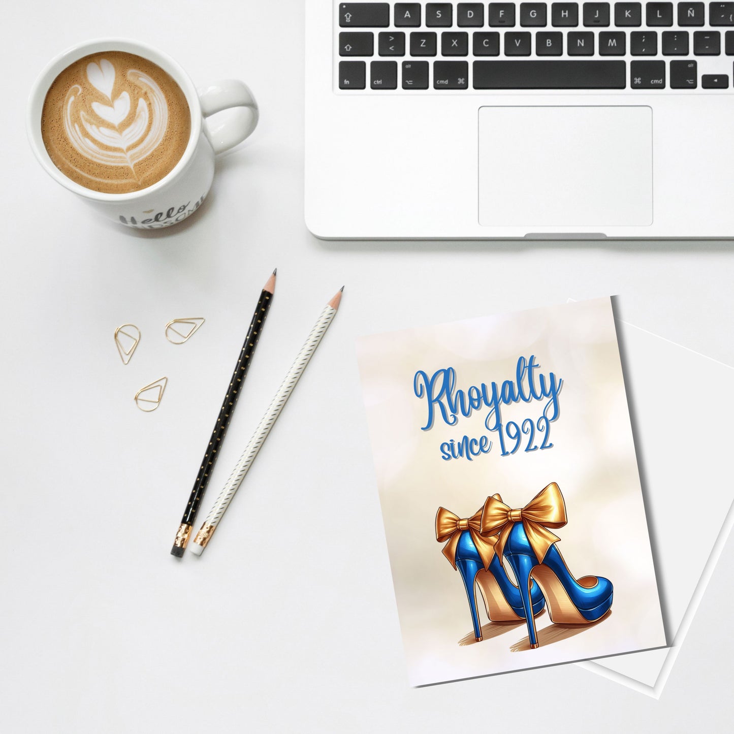 Sigma Gamma Rho Sorority 5 x 7 Folded Greeting Cards (10, 30, 50pc w/envelopes) | Rhoyalty High Heels 1922 | SGRho Invitations | Divine 9