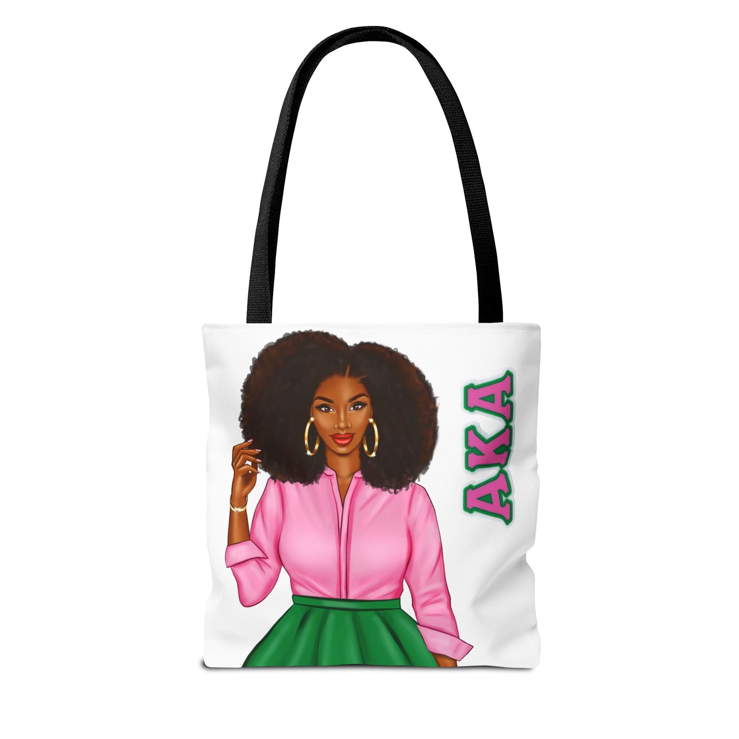 AKA Sorority-Inspired Tote Bag (3 sizes) - Women of Excellence | Alpha Kappa Alpha Catch All Bag | Sisterhood