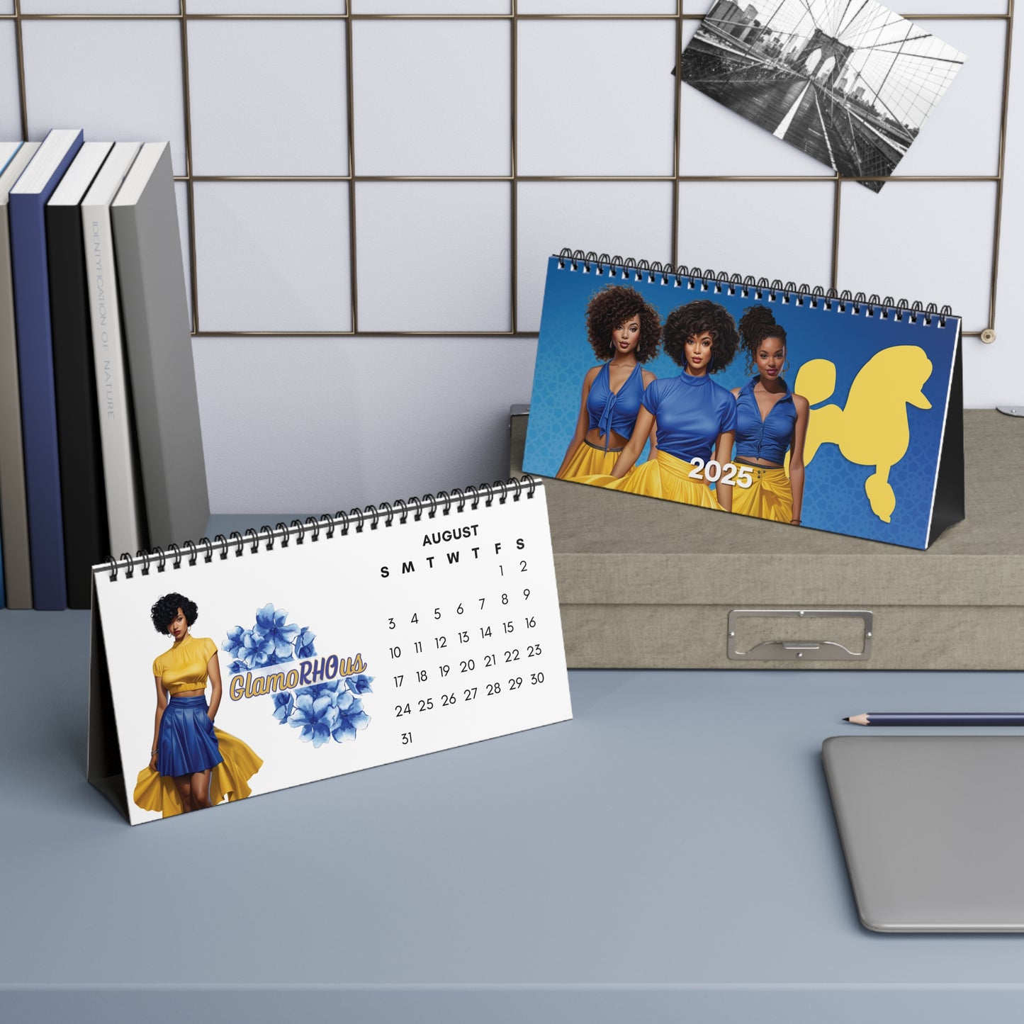 2025 Sigma Gamma Rho Sorority 10 x 5 Desk Calendar | SGRho Soror Sisterhood Gift | GRho Founders' Day Office Gift | Big Little Gift