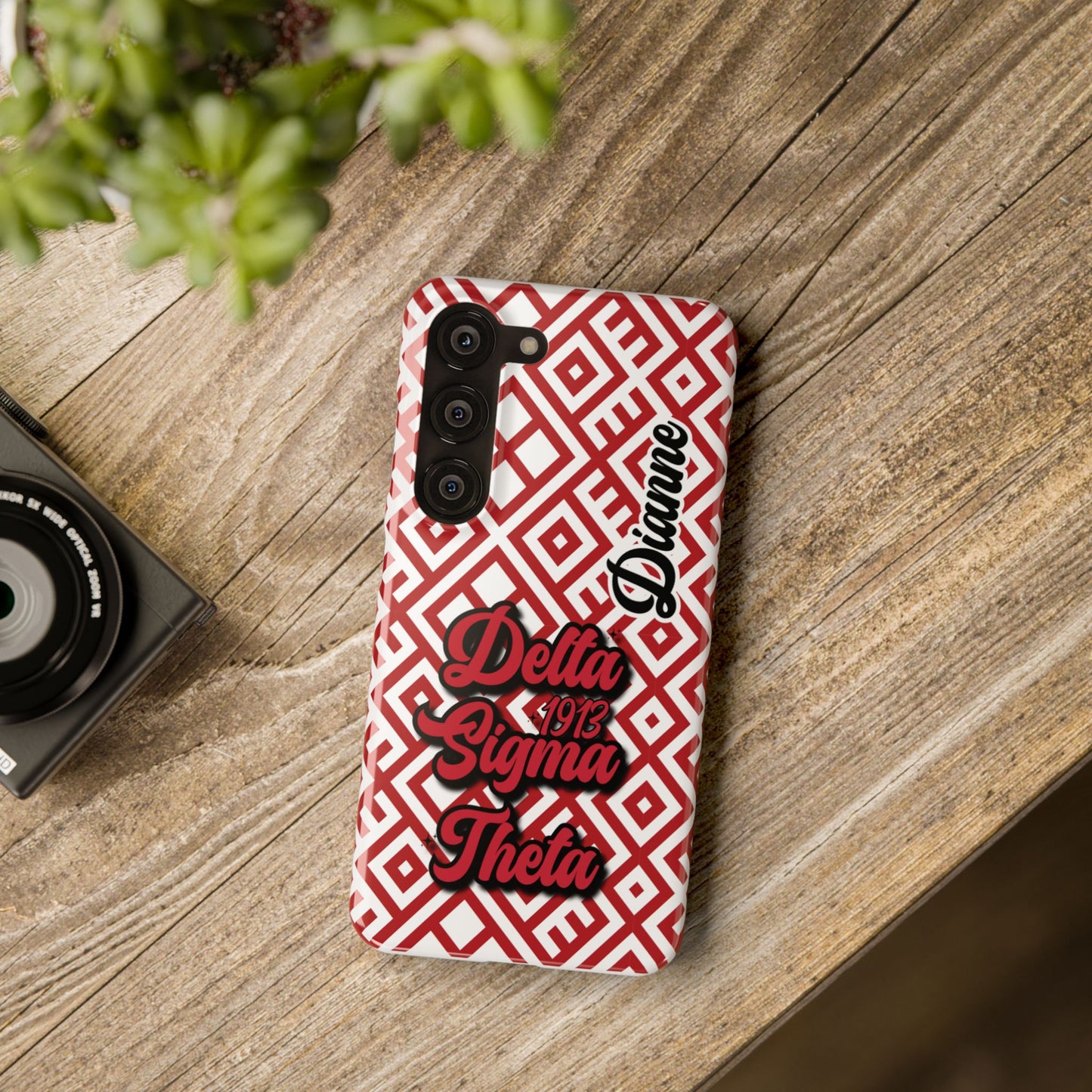 Delta Sigma Theta Sorority Phone Case PERSONALIZED (iPhone 16 Plus-Galaxy 23Ult)| DST Custom Phone Case | Delta Soror Christmas Gift | Probate Crossing Gift 1913