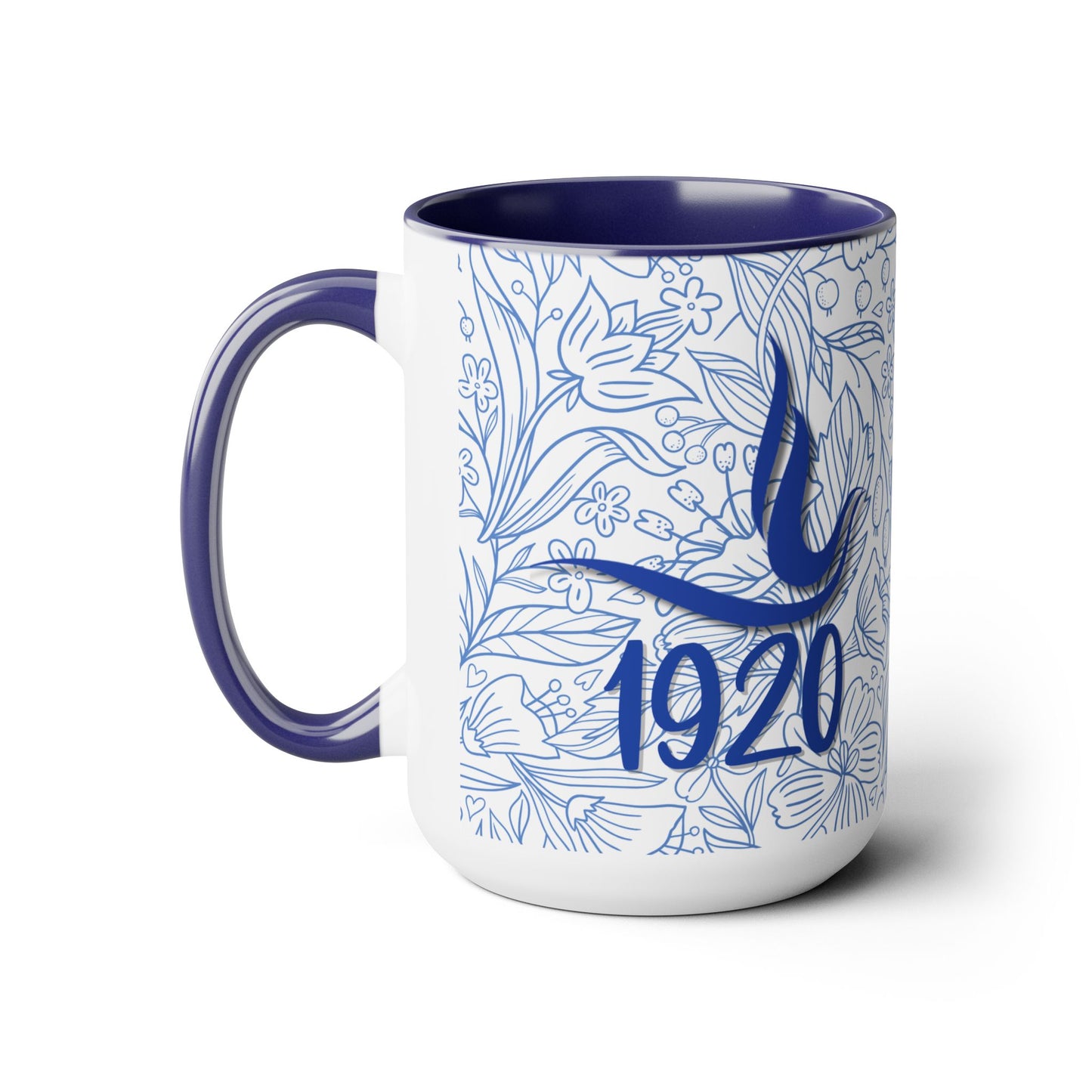 Zeta Phi Beta Sorority PERSONALIZED Accent 15oz Coffee Mug Cup | ZPhiB Soror Sisterhood | 1920 Dove Finer Women | Founders' Day