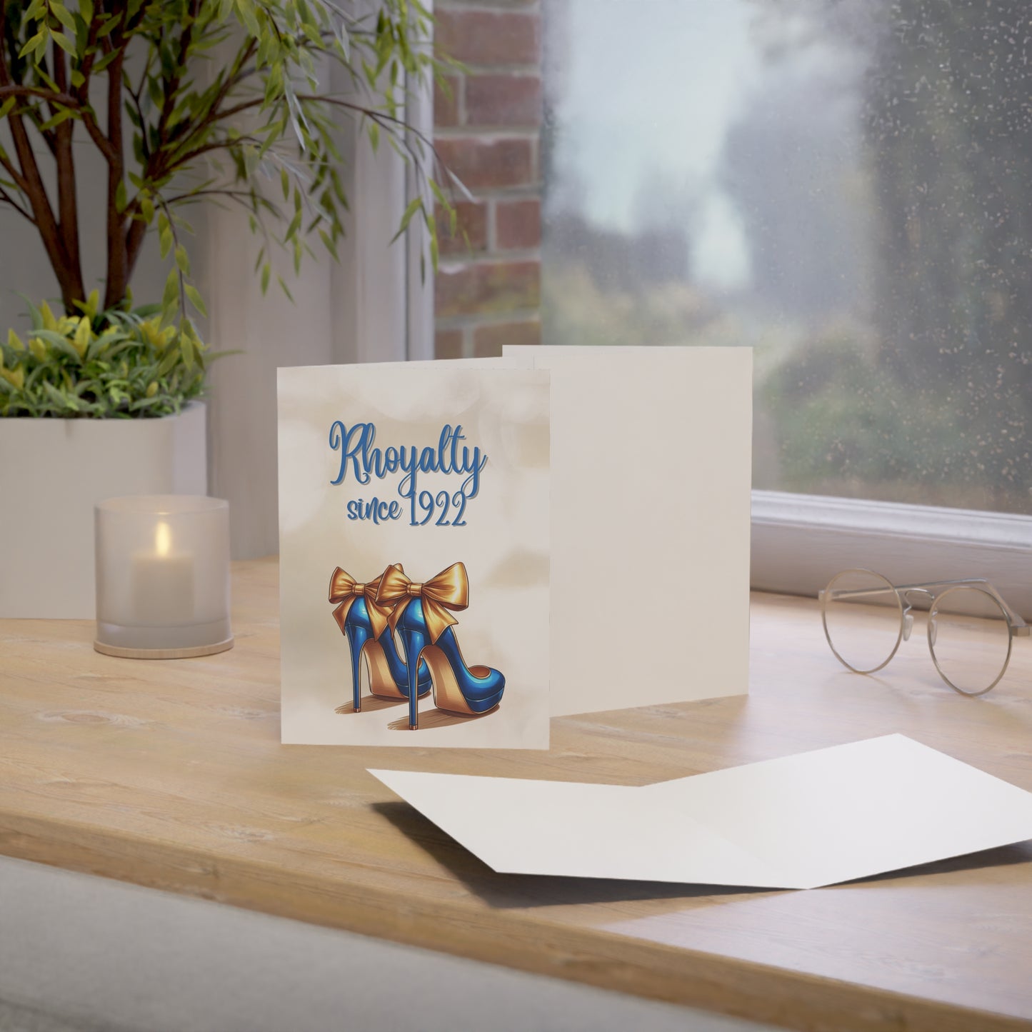 Sigma Gamma Rho Sorority 5 x 7 Folded Greeting Cards (10, 30, 50pc w/envelopes) | Rhoyalty High Heels 1922 | SGRho Invitations | Divine 9