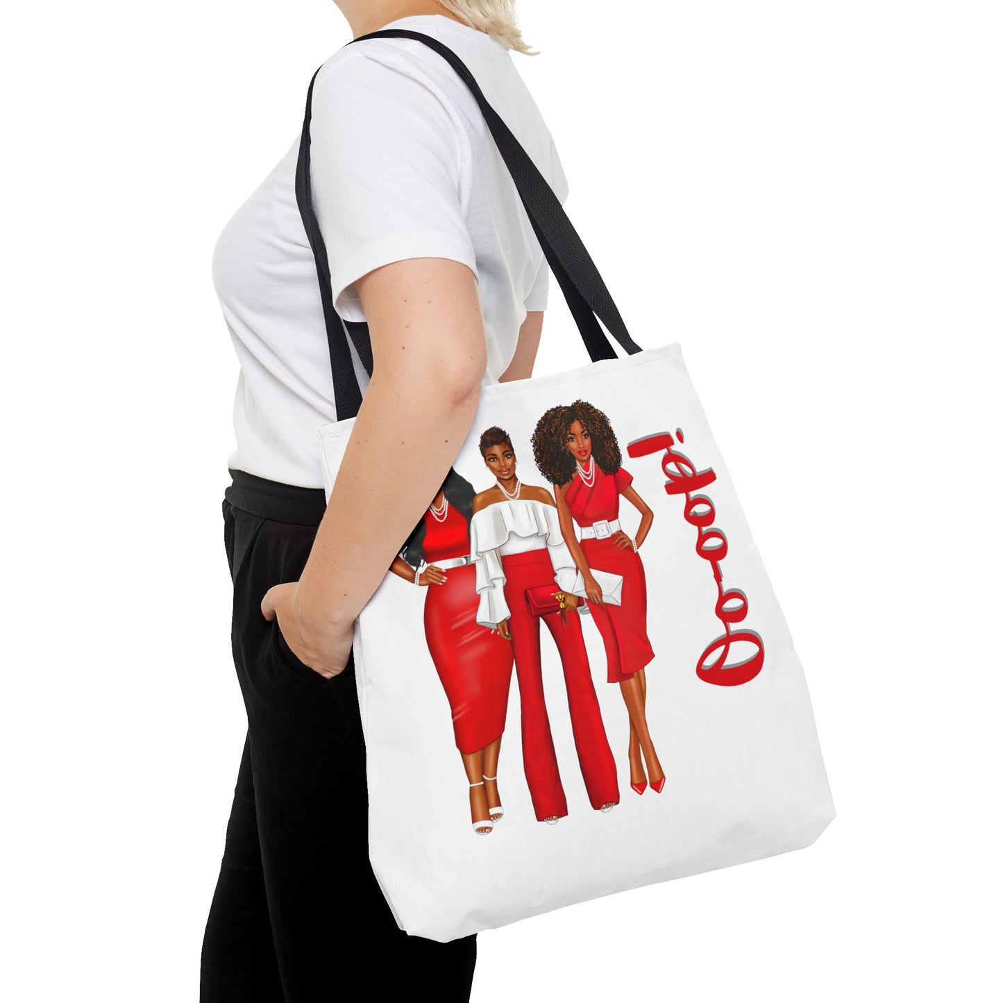 Delta Sigma Theta Sorority-Inspired Tote Bag (3 sizes) - Oooop! Catch All Bag - Sorority Sisterood Gift