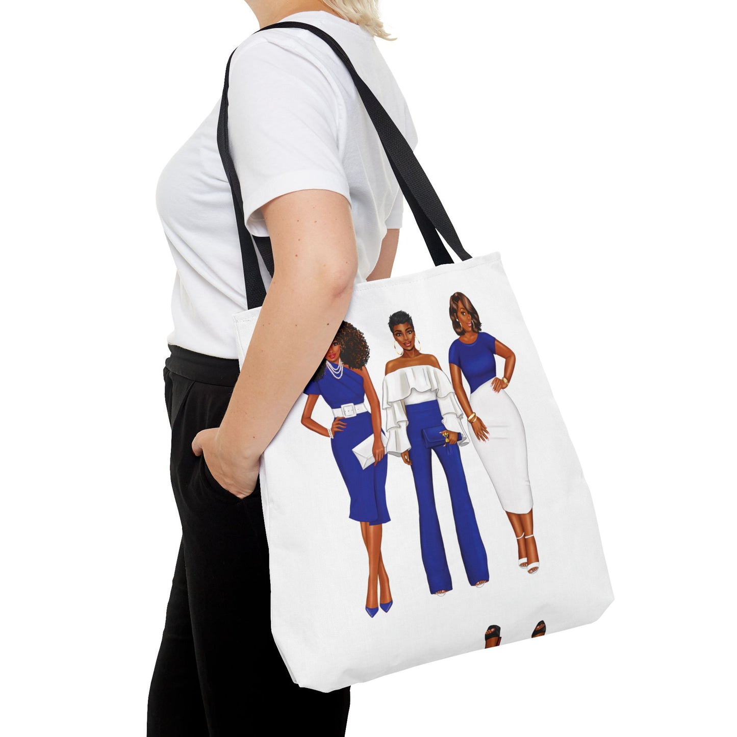 Zeta Phi Beta Sorority-Inspired Tote Bag (3 sizes) - ZPB Catch All Bag - Zeta Sisterhood Gift