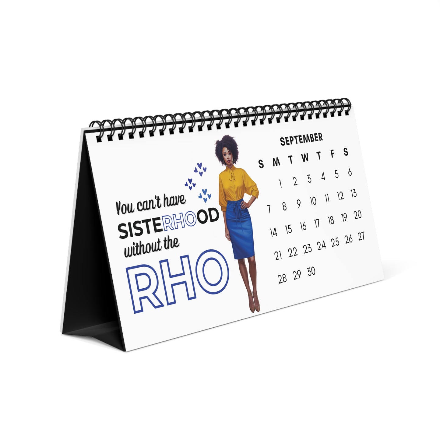 2025 Sigma Gamma Rho Sorority 10 x 5 Desk Calendar | SGRho Soror Sisterhood Gift | GRho Founders' Day Office Gift | Big Little Gift