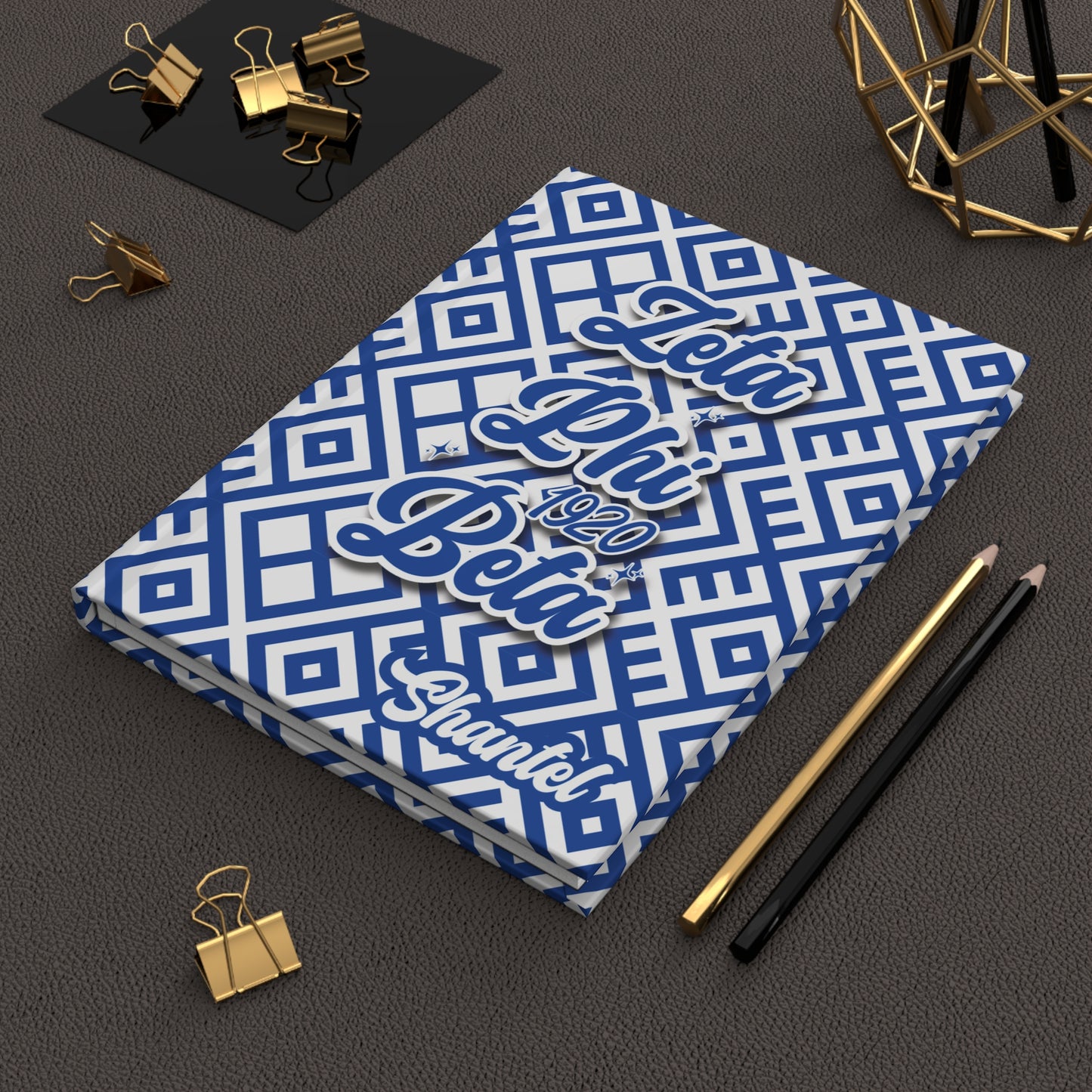 Zeta Phi Beta Sorority-Inspired PERSONALIZED Hardcover Journal - 5.75" x 8" -150 Lined Pages  | ZPhiB Sisterhood Founders' Day Gift
