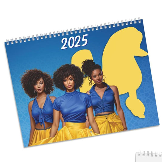 2025 Sigma Gamma Rho Sorority Inspired Hanging Wall Calendar | Jan-Dec 2025 | Divine 9