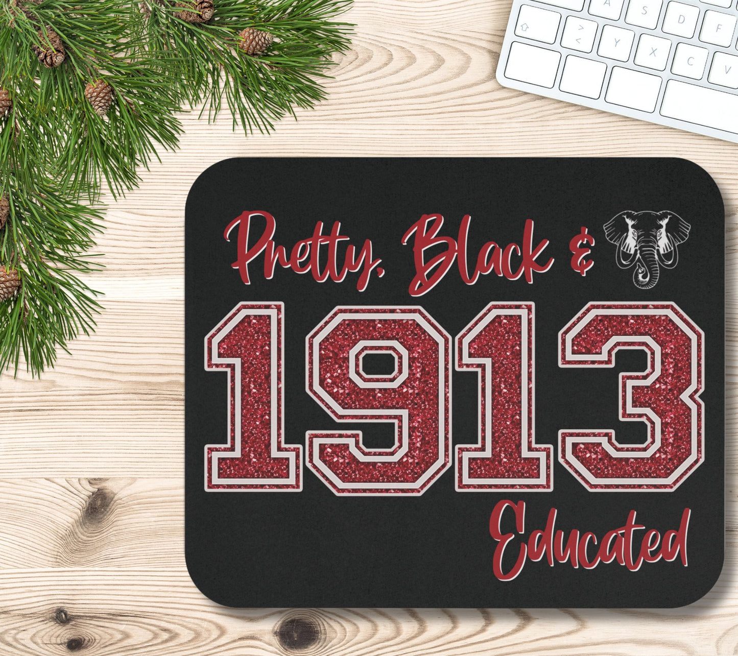 Delta Sigma Theta Sorority Mouse Pad  | DST 1913 | Soror Sisterhood Gift | Christmas Founders' Day | Big Little Reveal Gift