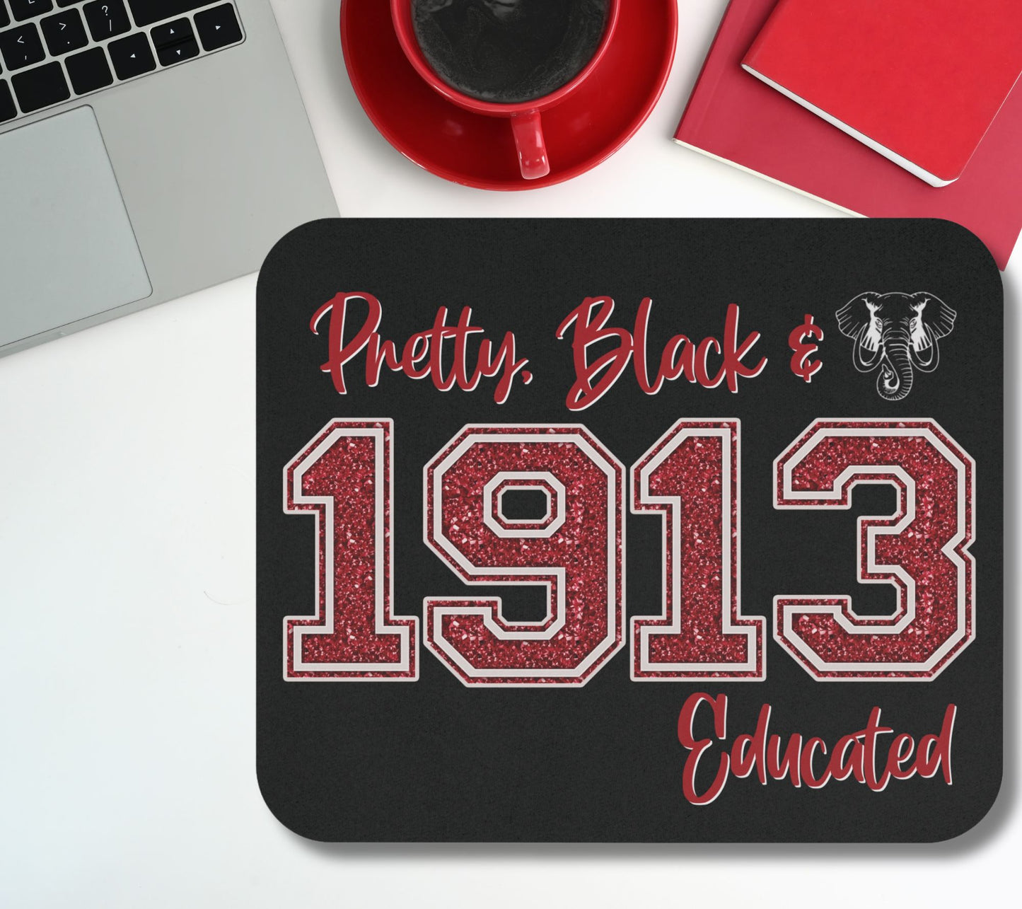 Delta Sigma Theta Sorority Mouse Pad  | DST 1913 | Soror Sisterhood Gift | Christmas Founders' Day | Big Little Reveal Gift